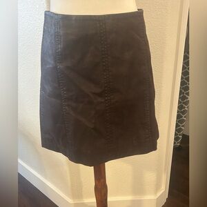 Free People Leather Skirt